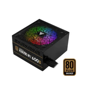 Gamdias Kratos M1 600W Fuente de Poder Bronze Plus